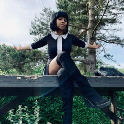 Odyssey 60s Mod Stripe Panel Dress