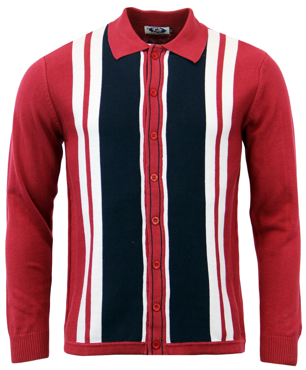 Donovan Retro Mod Polo Cardigan (N) - Image 6