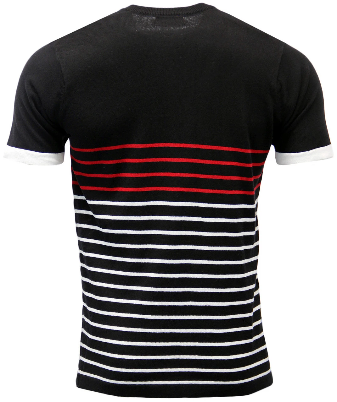 Memphis Retro 60s Mod Atom Neck Breton Jumper (B) - Image 2