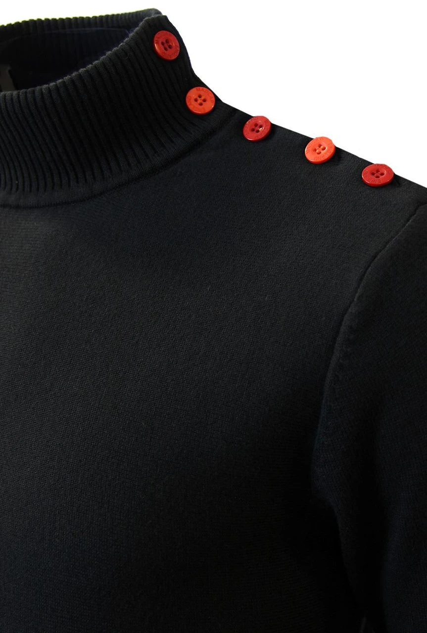 Racing Coleridge MADCAP Mens Retro Mod Turtle Neck - Image 3