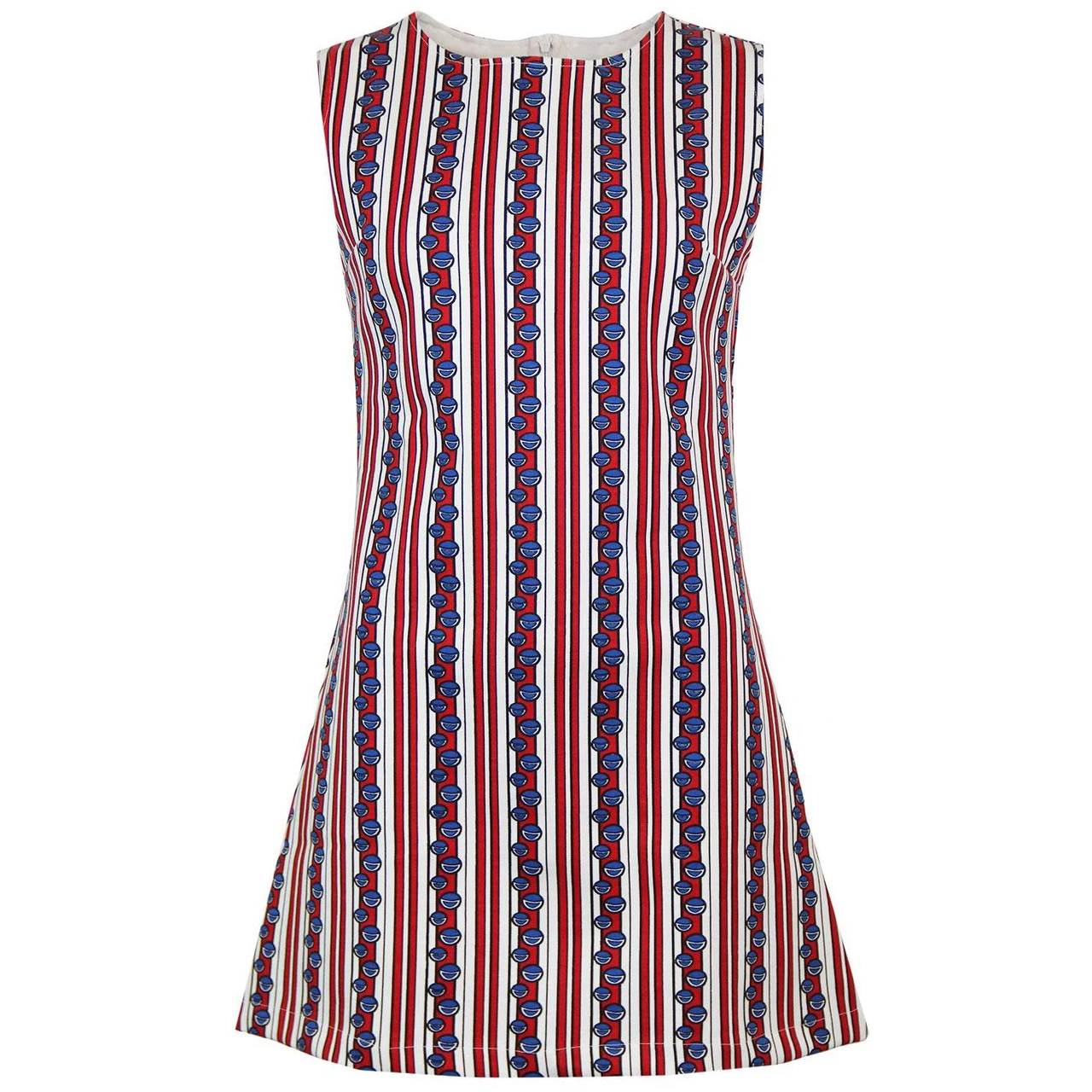 Isetta 60s Mod Bubble Stripe Dress - Image 2