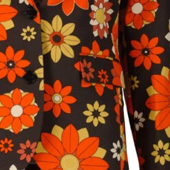 Beau Women's 70s Daisy Print Blazer