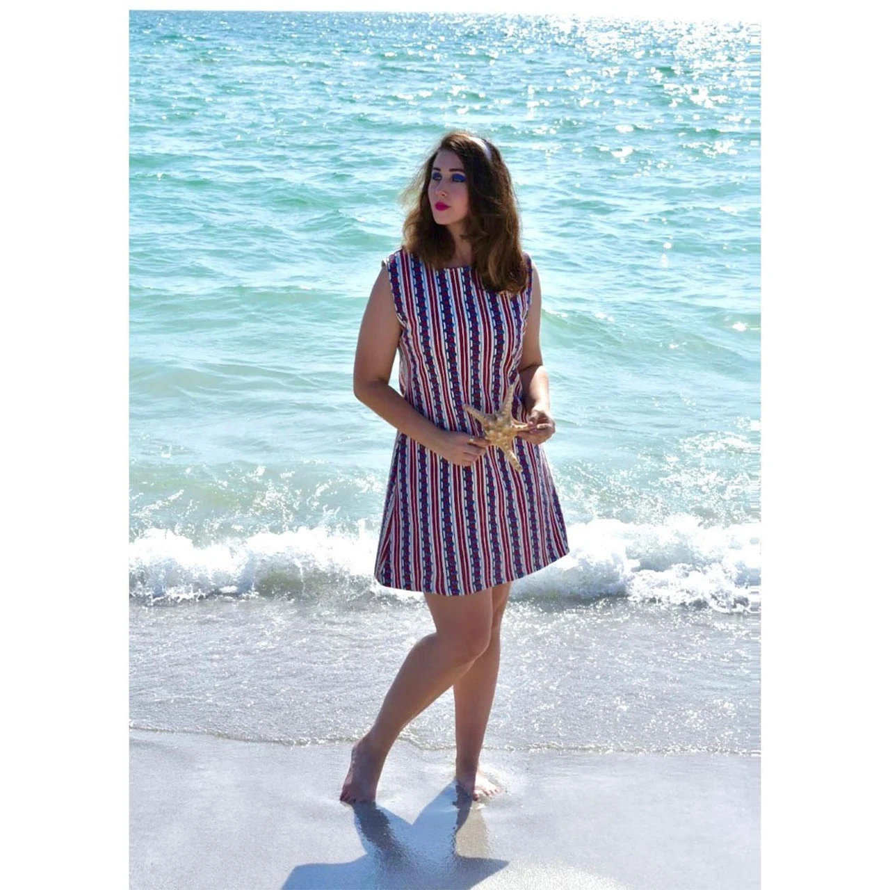 Isetta 60s Mod Bubble Stripe Dress