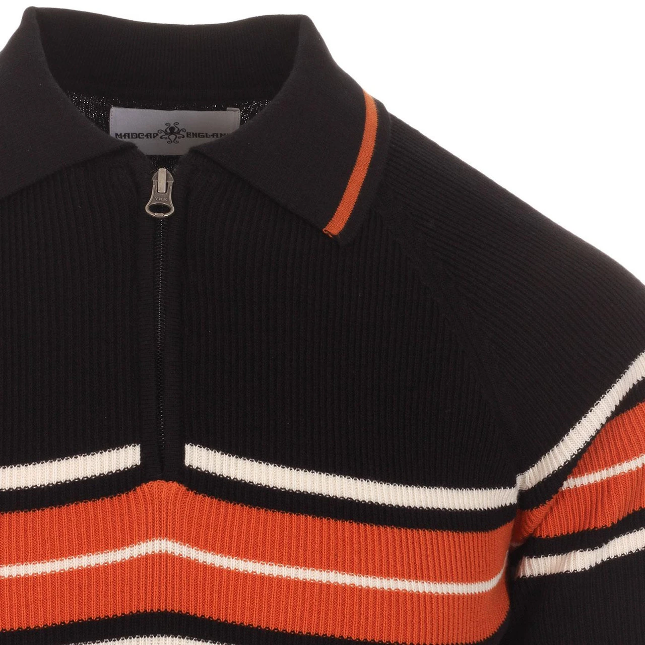 Fireball Mod Rib Zip Neck Polo (GG) - Image 4