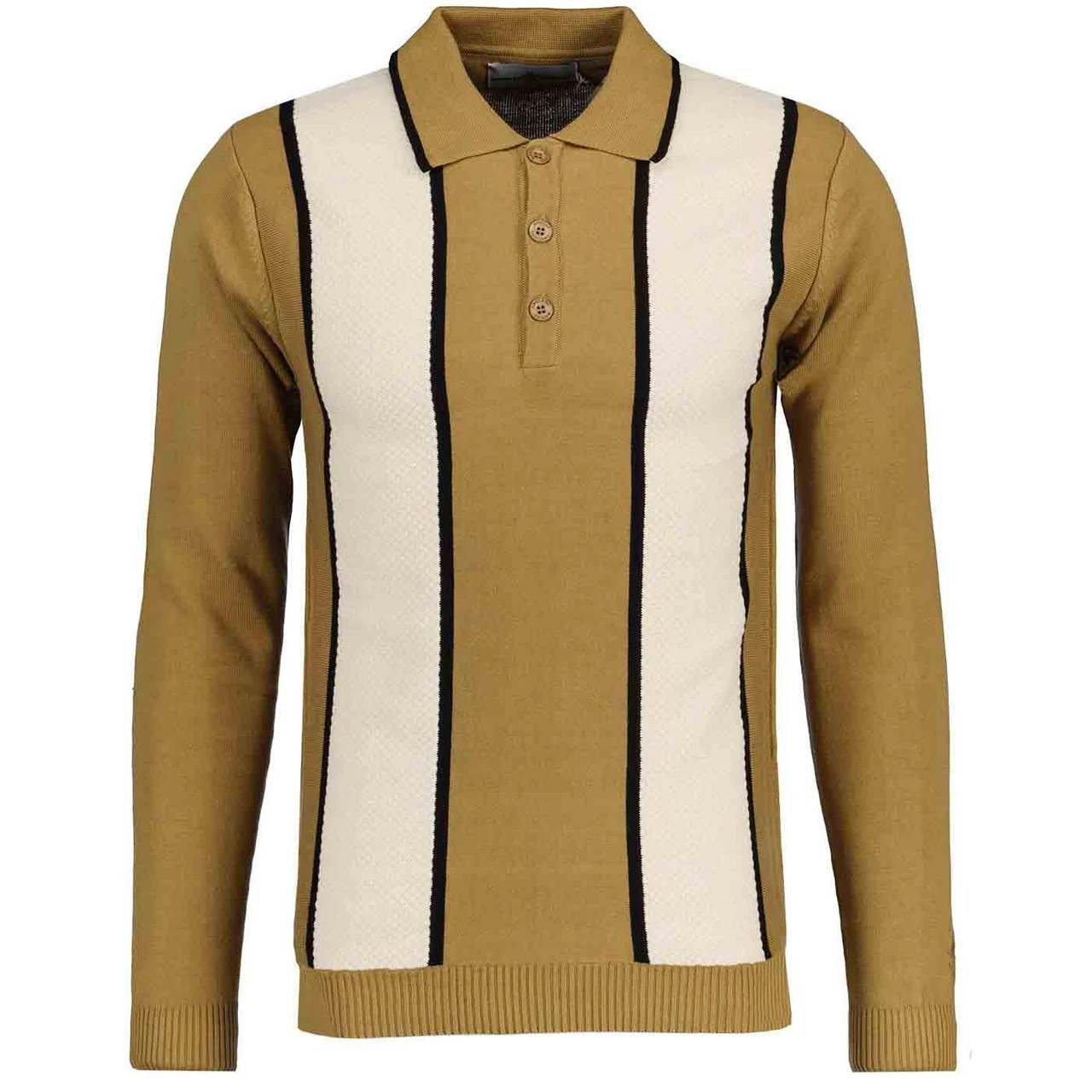 Junot Mod Waffle Stripe Knit Polo F - Image 7