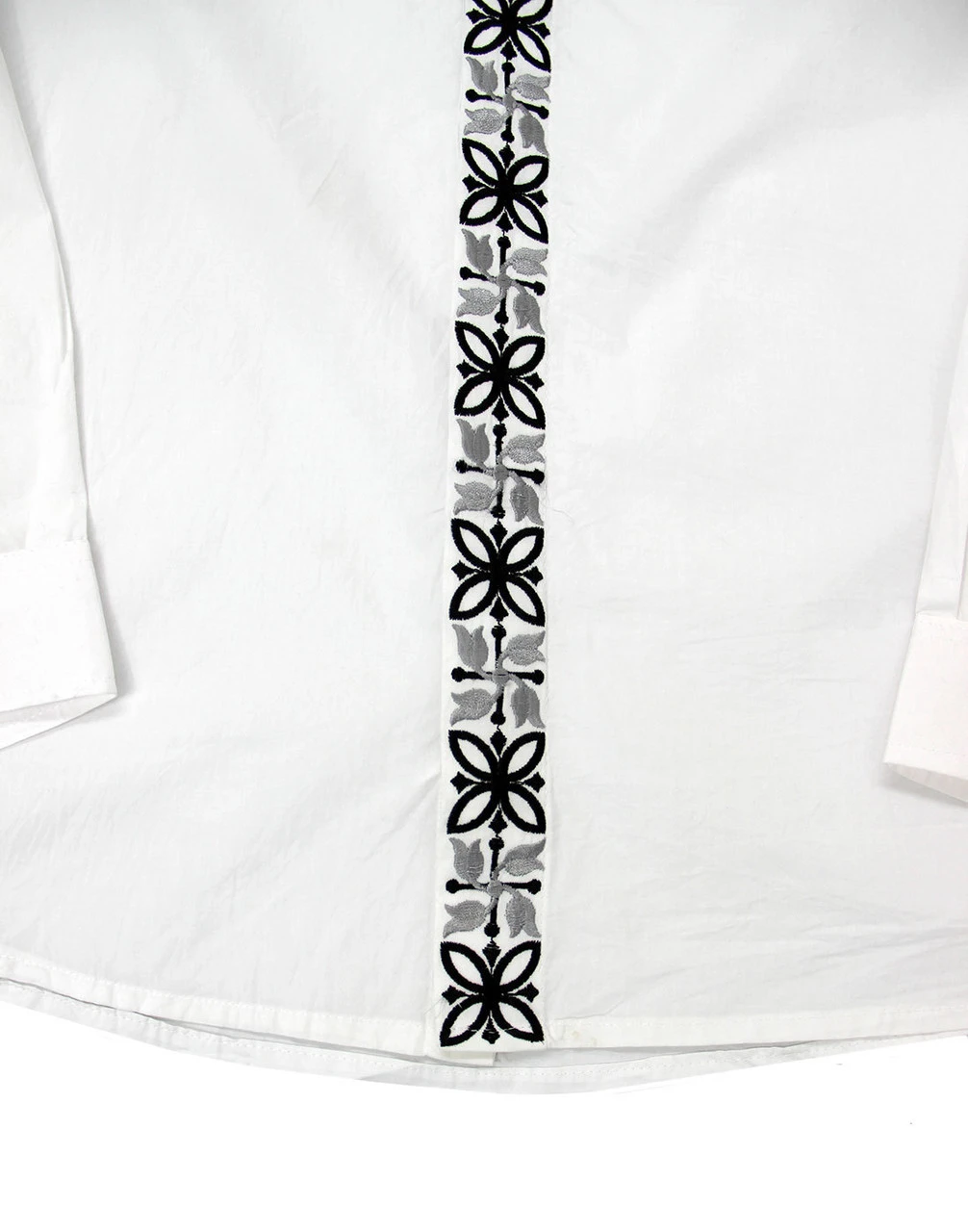 Avory 60s Mandarin Collar Shirt (B) - Image 14