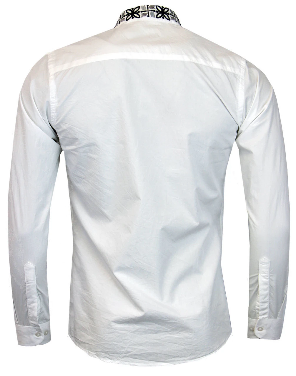 Avory 60s Mandarin Collar Shirt (B) - Image 6