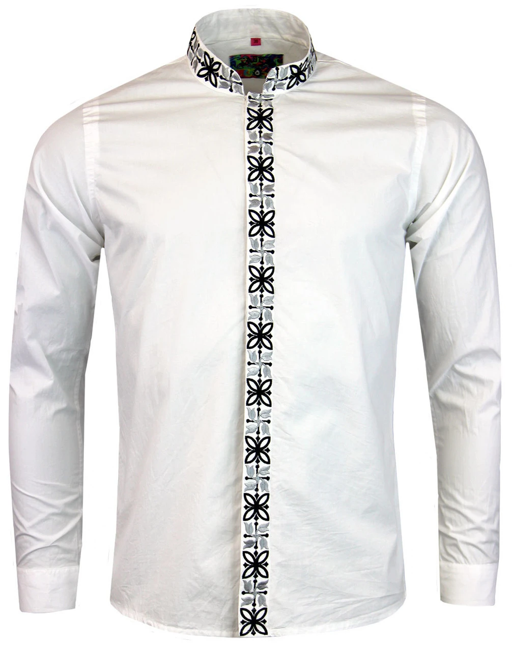 Avory 60s Mandarin Collar Shirt (W) - Image 13