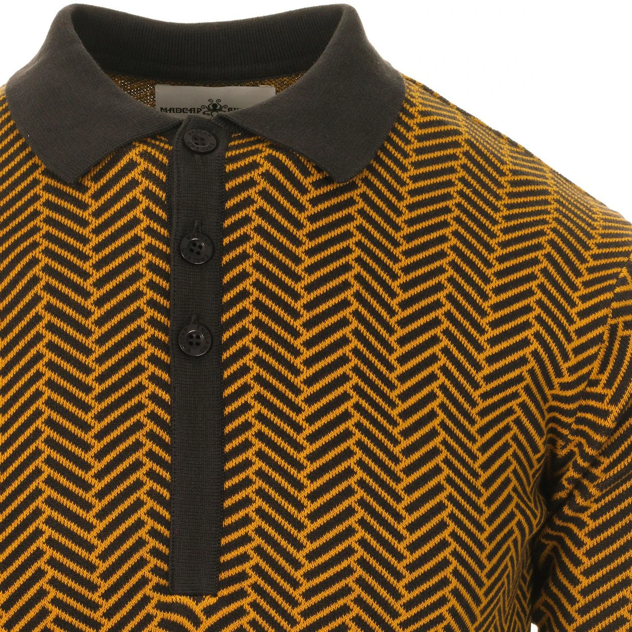 Mojo Mod Chevron Dash Knit Polo