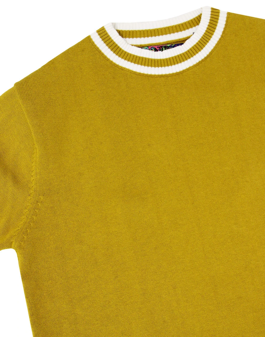 Moon 1960s Mod Tipped Knit Tee (D) - Image 19