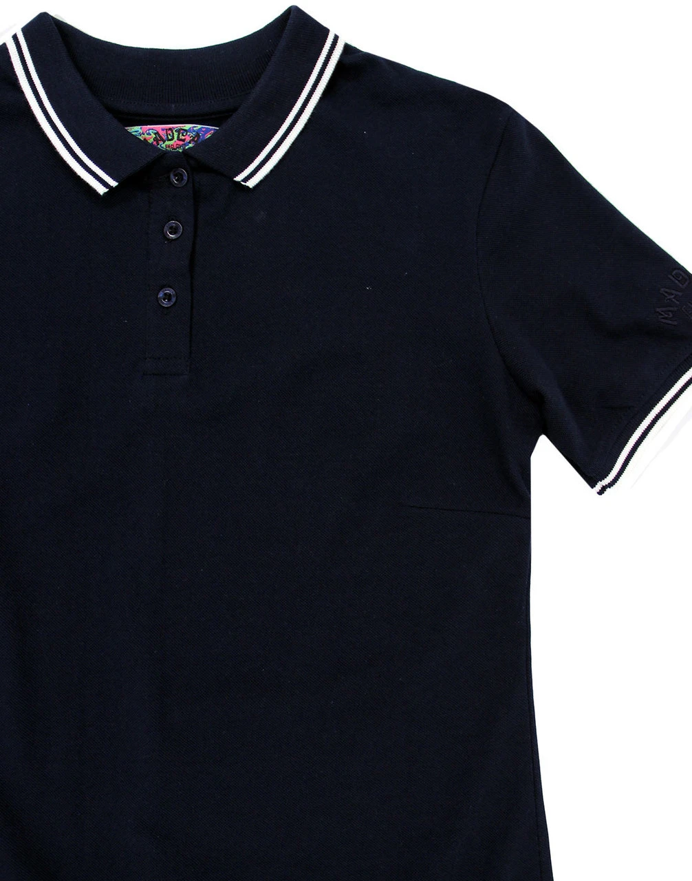 Rockferry Retro Tipped Polo Dress - Image 2