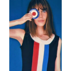 Polly 60s Mod Stripe Jersey Dress