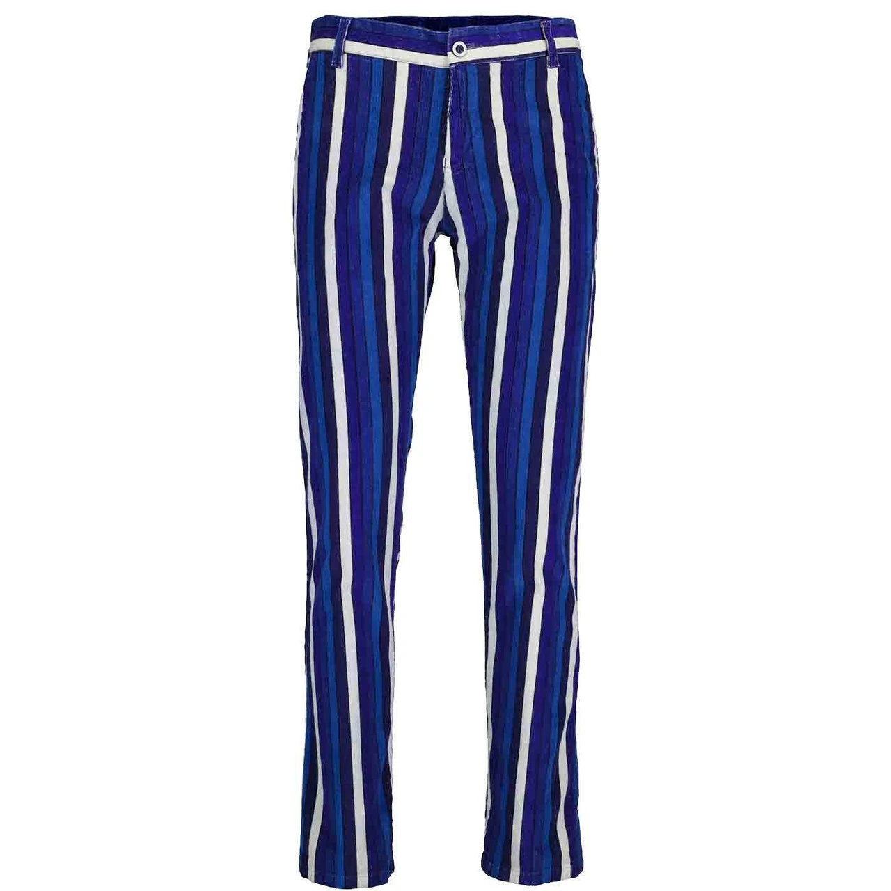 Spectrum Stripe Slim Leg Cords BLUE - Image 4