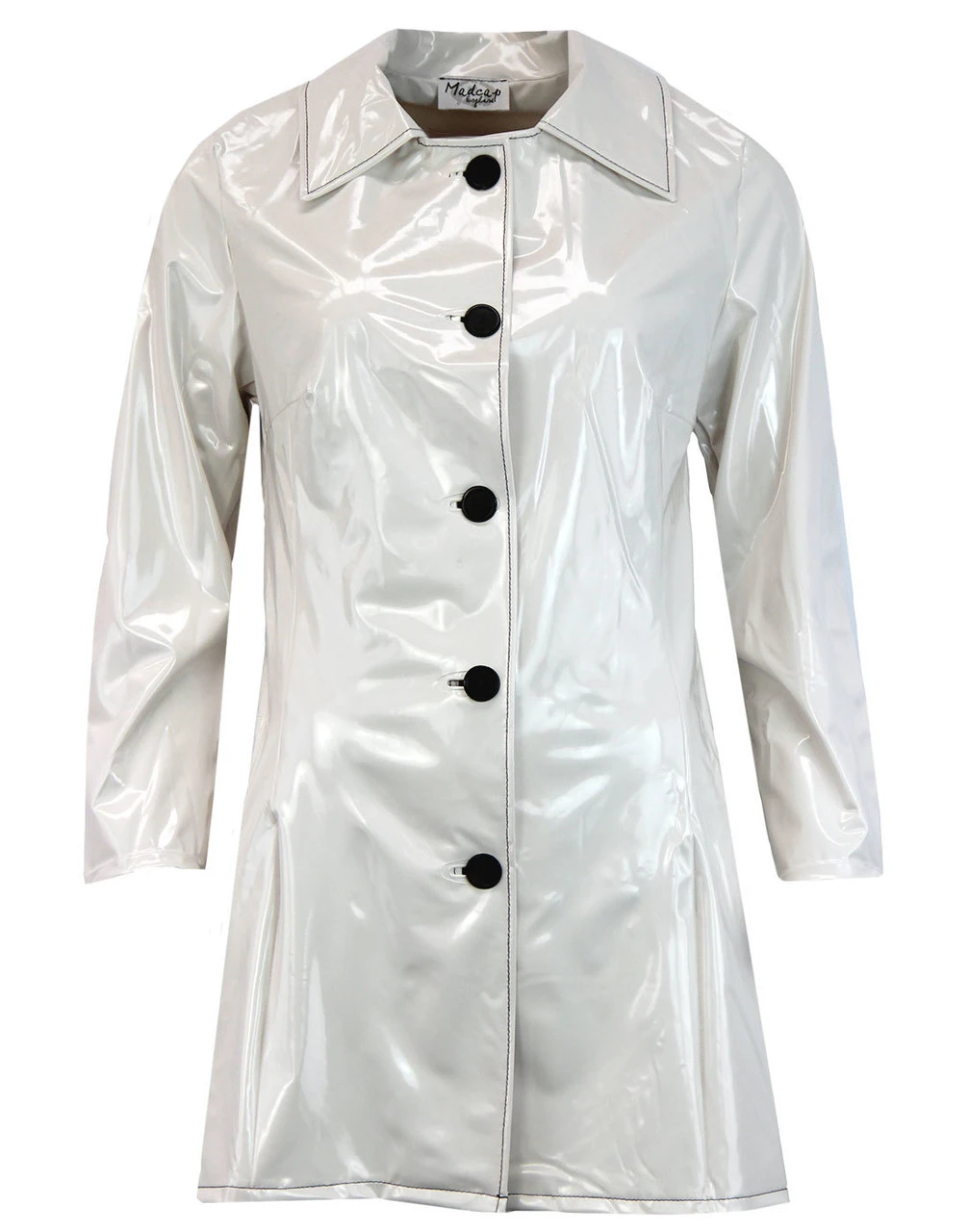 Jackie MADCAP Made In England Retro 60s Raincoat Y - Image 4