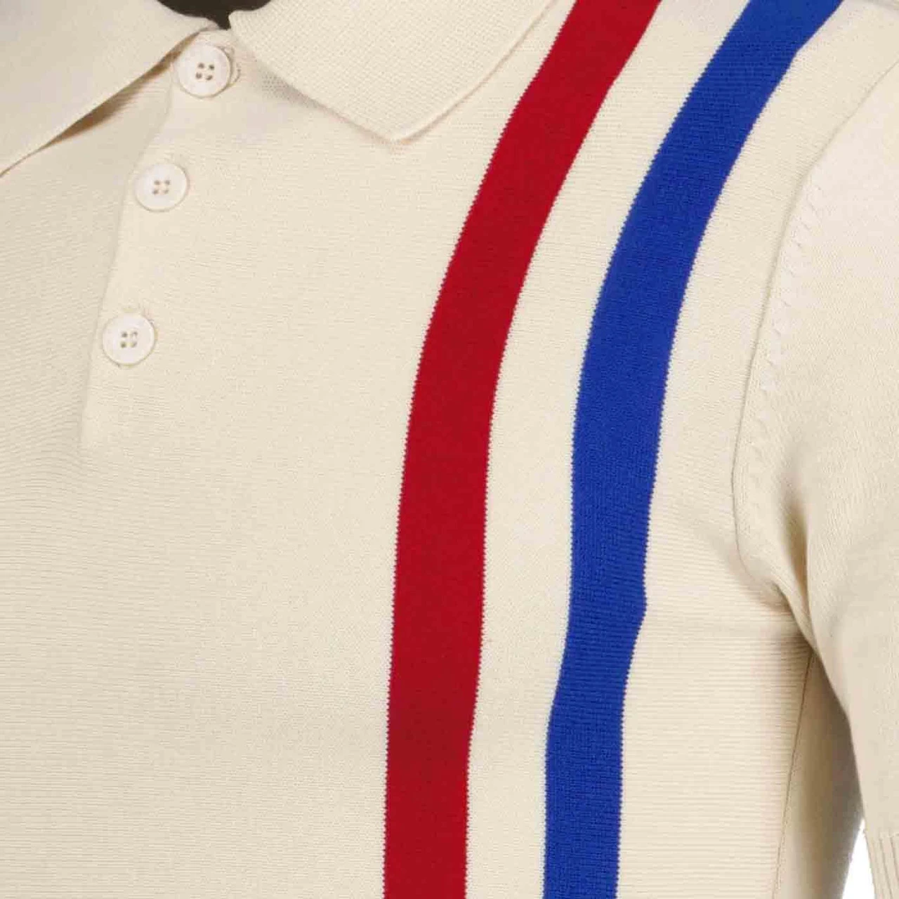 Beck Mod Racing Stripe Knit Polo NB - Image 2