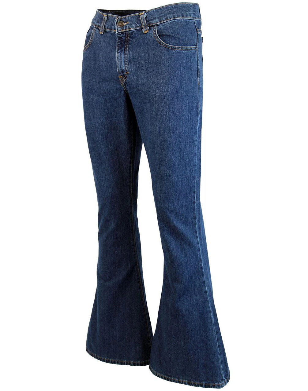 Rock Retro Bellbottom Flares INDIGO - Image 11