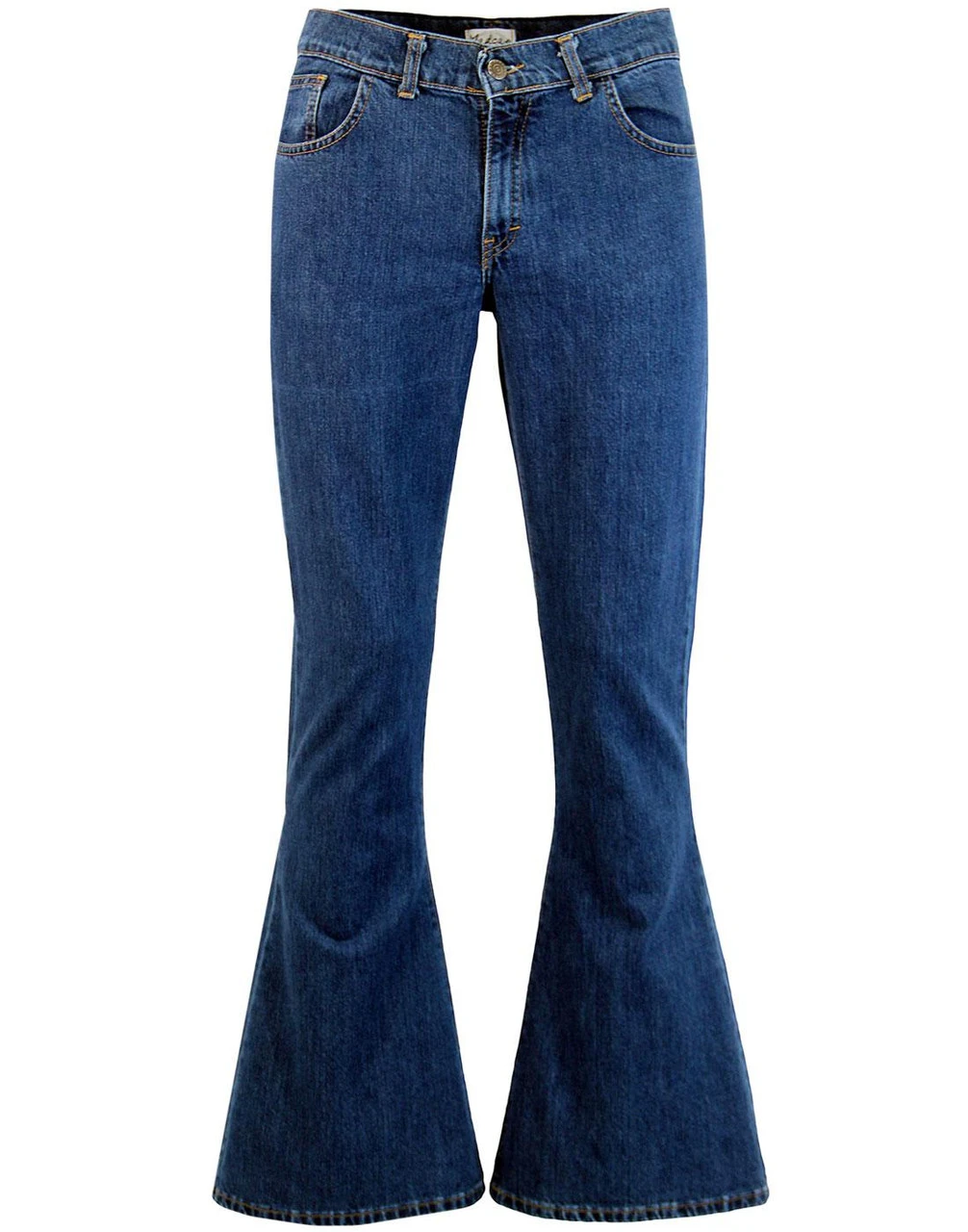 Rock Retro Bellbottom Flares INDIGO - Image 5