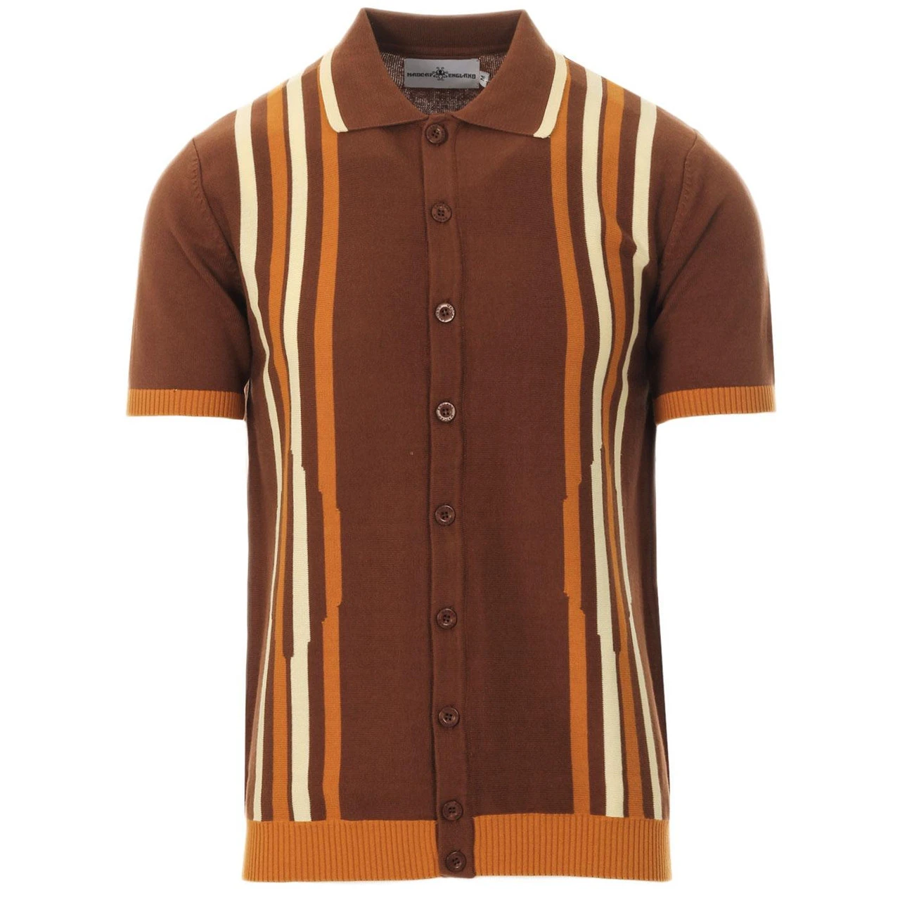 Shockwave Mod Stripe Knit Polo Top - Image 16