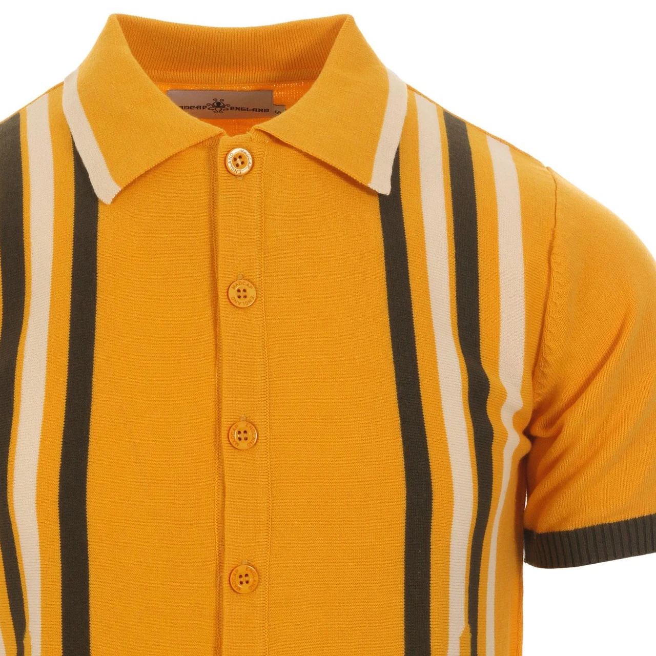 Shockwave Mod Stripe Knit Polo Top - Image 8