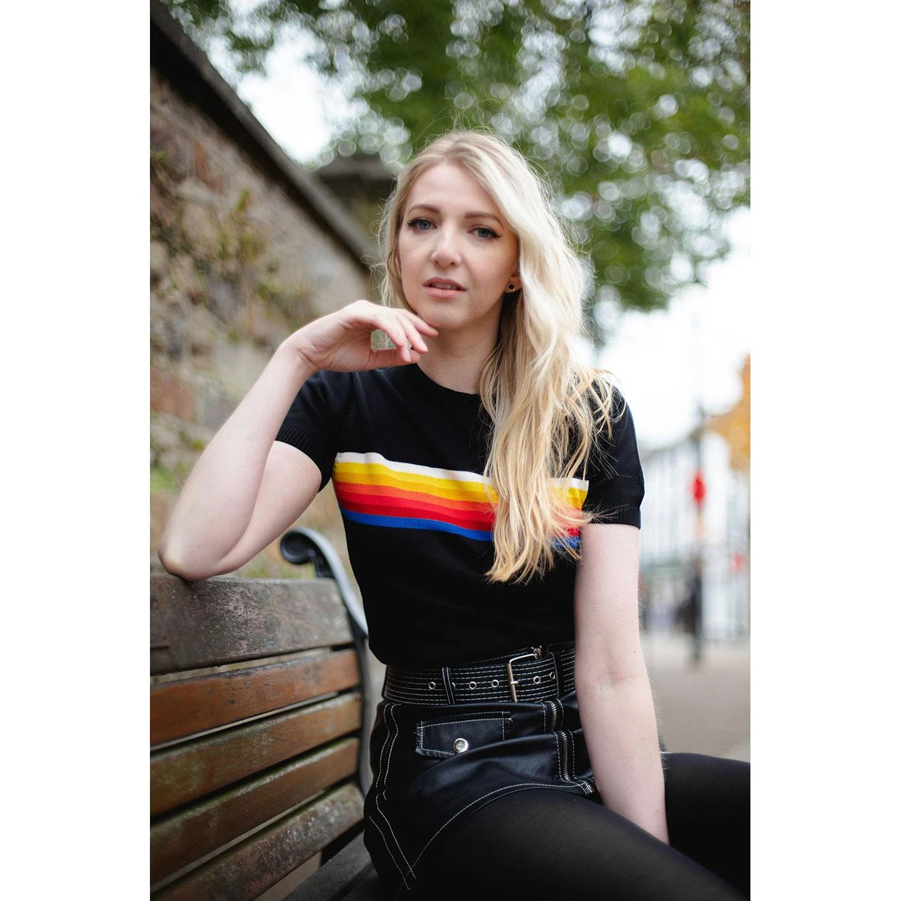 Britpop Women's Retro Rainbow Top - Image 2