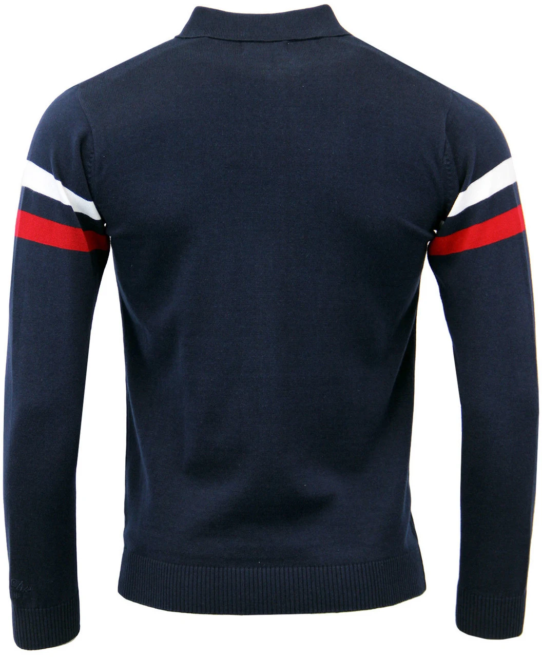 Mavers MADCAP Retro Mod Zip Through Knit Track Top - Image 9