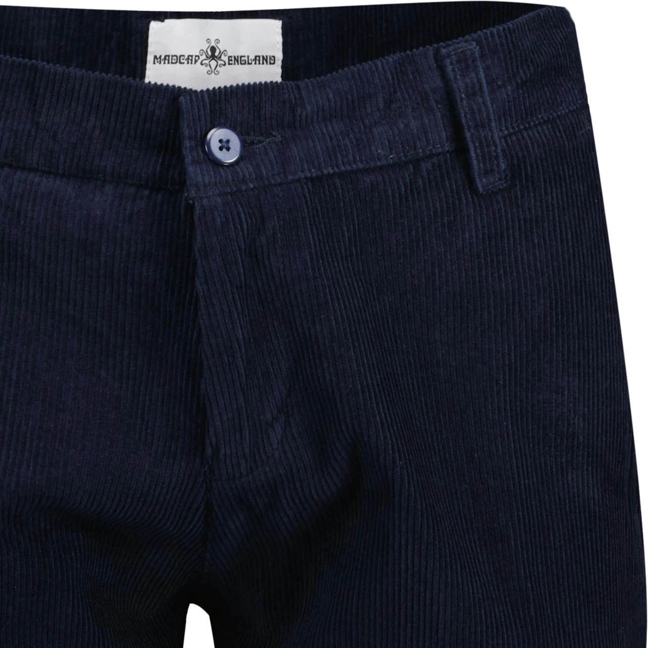 Psycho Mod Slim Cord Trousers Green - Image 6