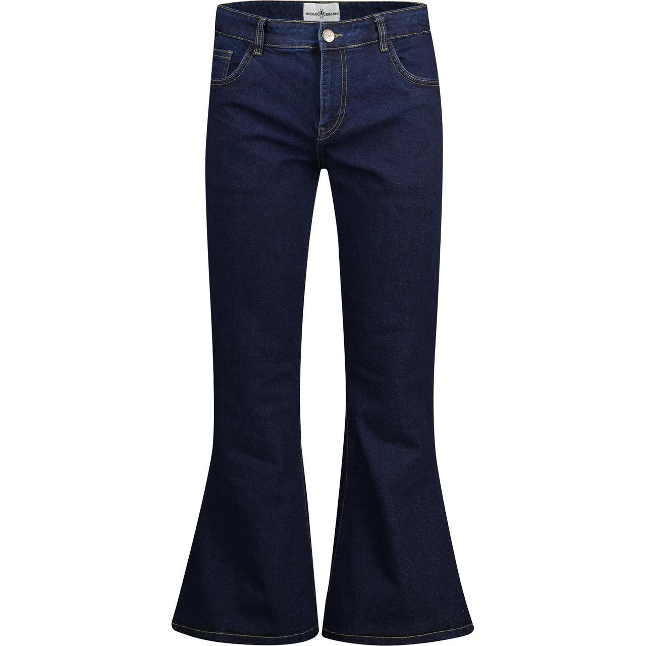 Rock Retro Bellbottom Flares INDIGO - Image 7