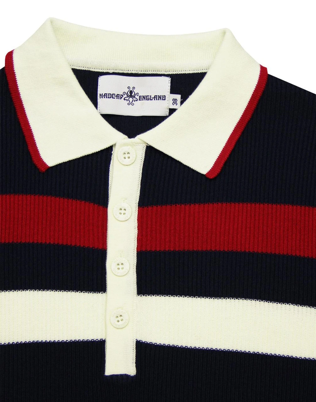 Terry Mod Ribbed Stripe Polo (Z) - Image 4