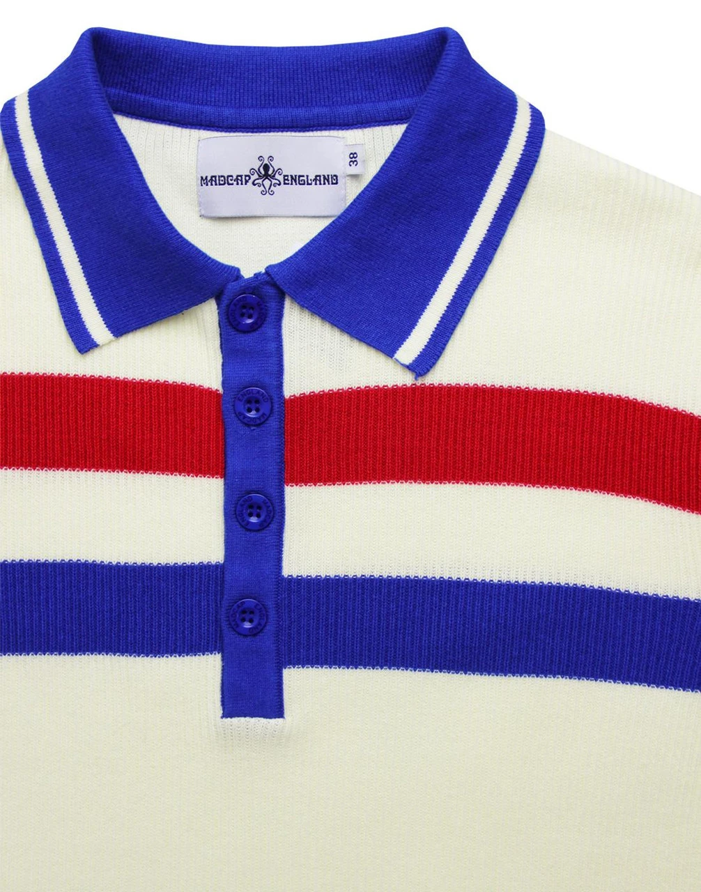 Terry Retro Mod Rib Stripe Polo N - Image 15