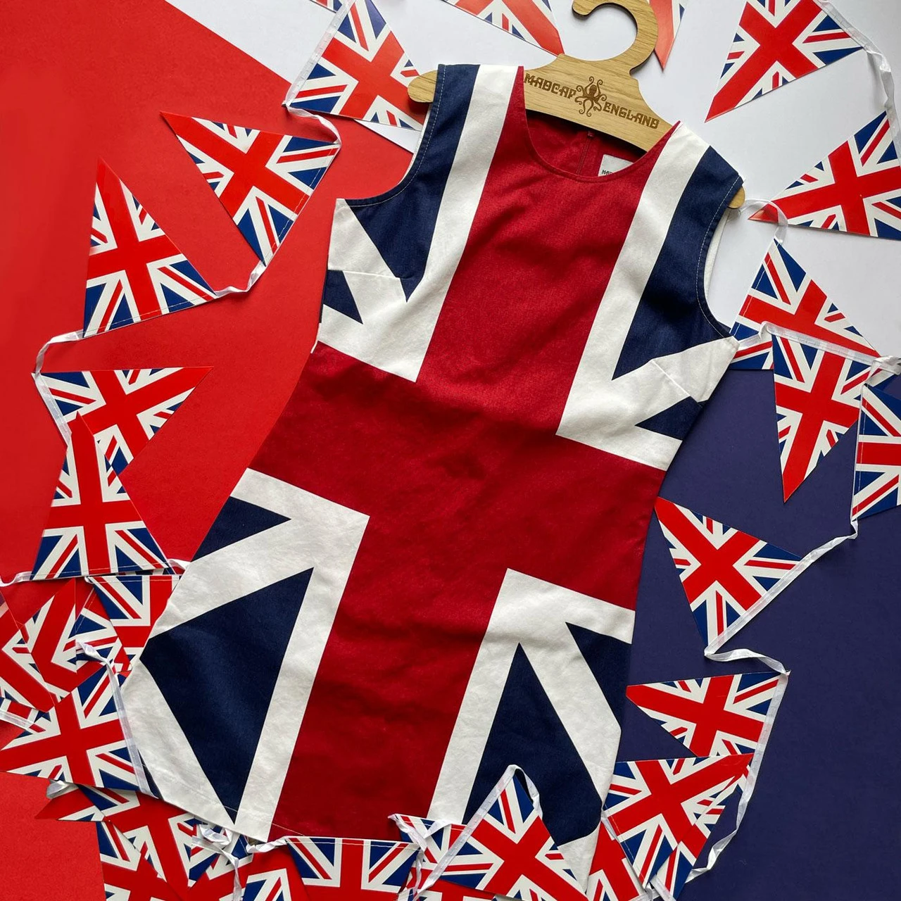 Mod Save The Queen MADCAP 1960s Union Jack Dress - Image 4