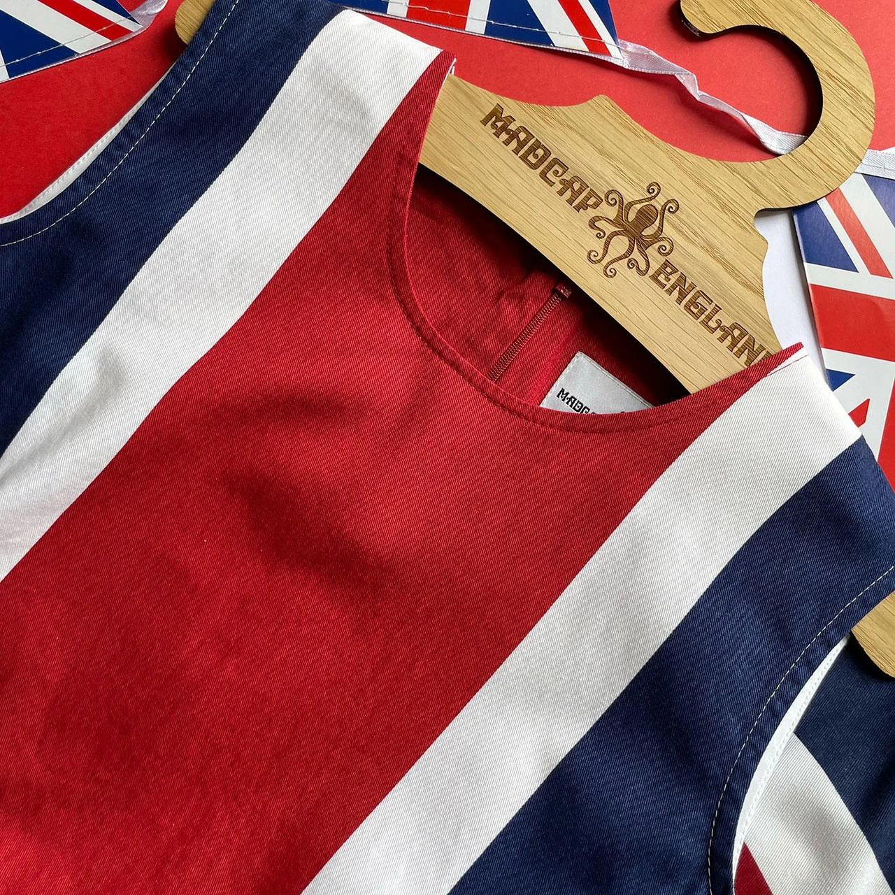 Mod Save The Queen MADCAP 1960s Union Jack Dress - Image 2