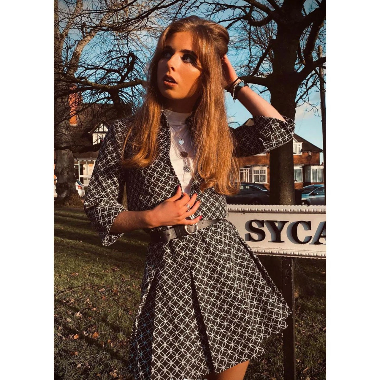 Bijoux Mod Geo Pleated Tennis Skirt - Image 10