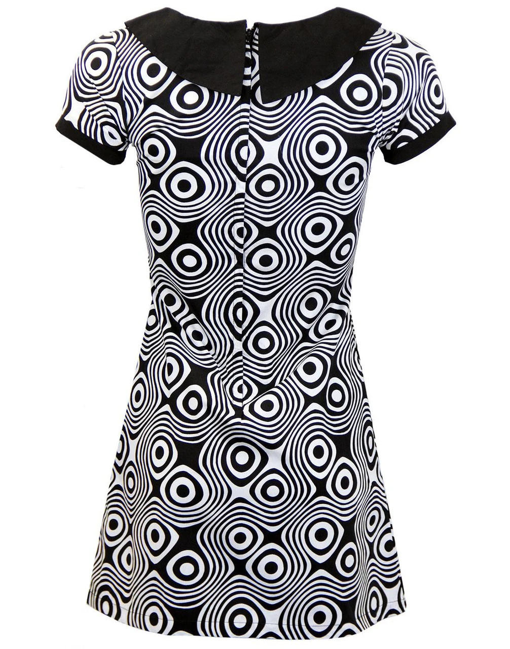 Dollierocker Op Art Mod Dress -Pink - Image 6