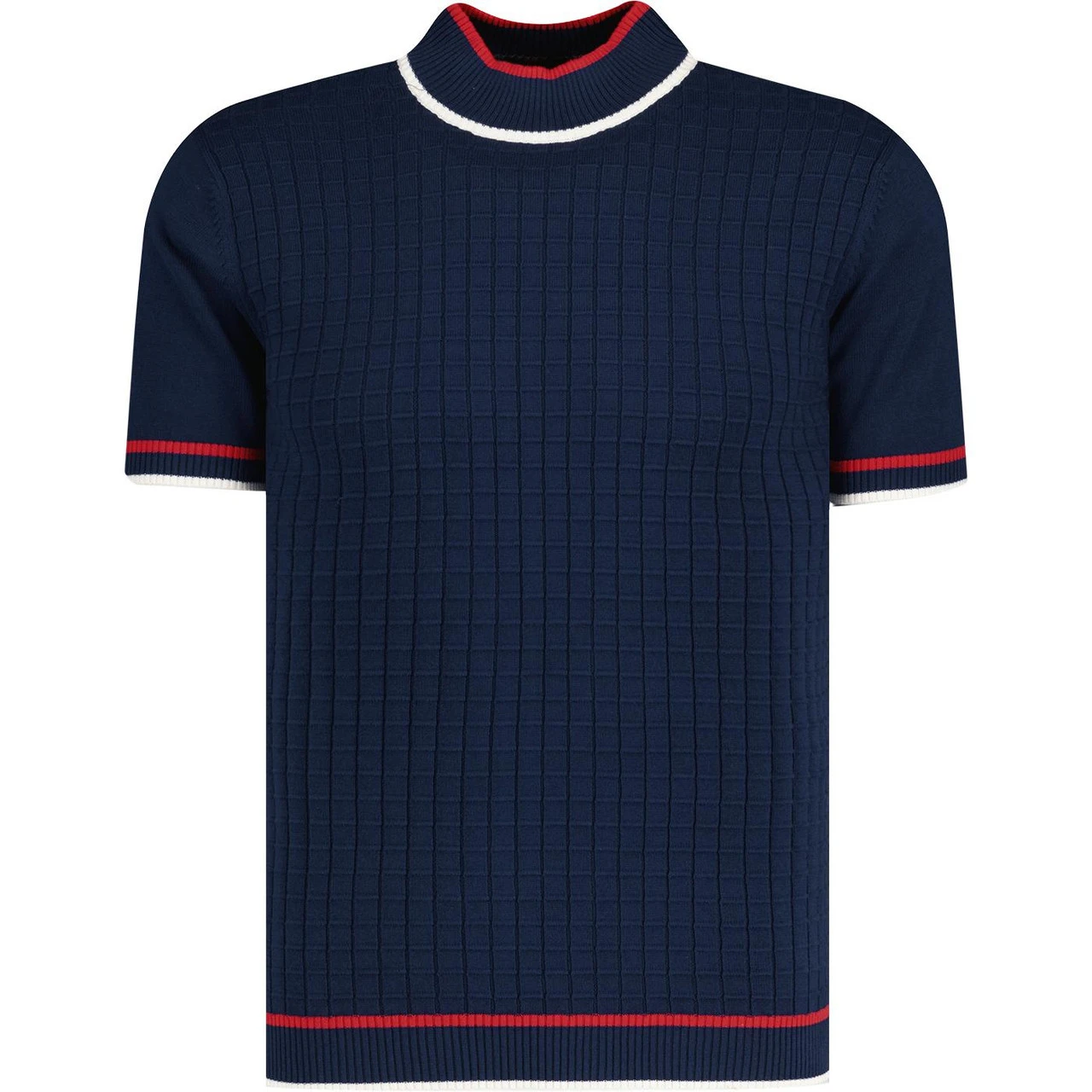 Ripley Grid Jacquard Turtleneck NB - Image 2