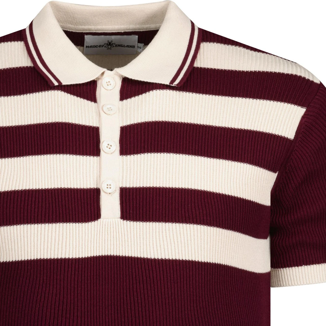 Terry Retro Mod Rib Stripe Polo N - Image 13
