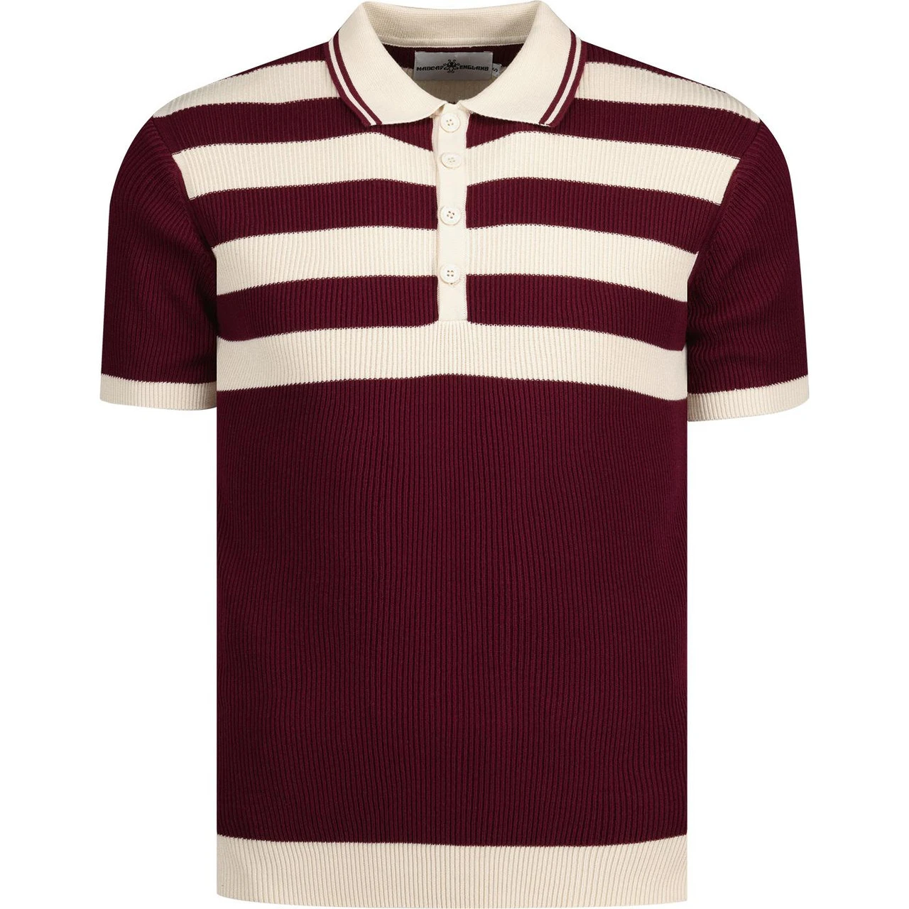 Terry Retro Mod Rib Stripe Polo N - Image 12