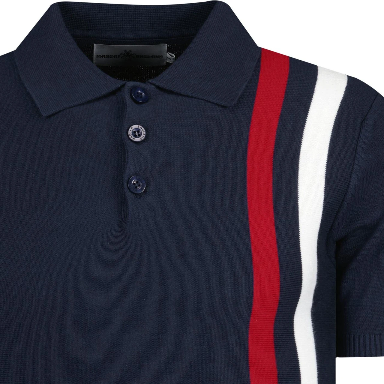 Beck Mod Racing Stripe Knit Polo NB - Image 3
