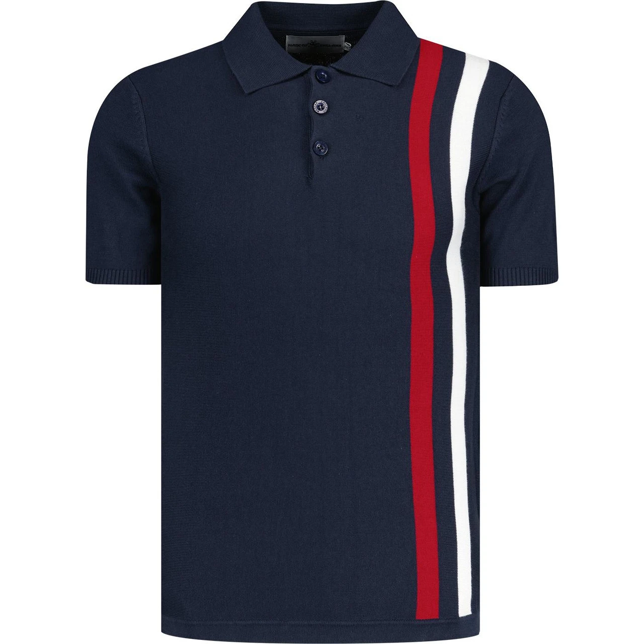 Beck Mod Racing Stripe Knit Polo NB - Image 4