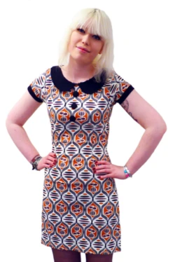Dollierocker Aztec MADCAP Retro 60s Vintage Dress