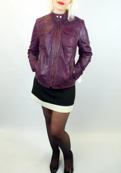 Casino Retro 70s Leather Jacket B