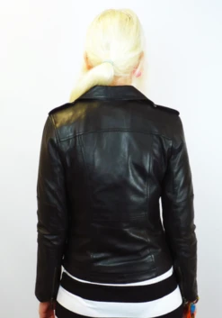 Lilly Retro Fifties Indie Leather Biker Jacket (B)